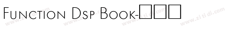 Function Dsp Book字体转换